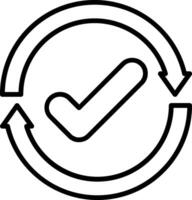 Update Line Icon vector