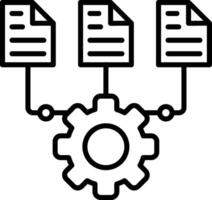 Data Integration Line Icon vector