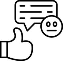 Feedback Line Icon vector
