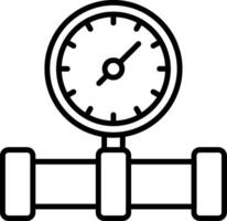 Manometer Line Icon vector