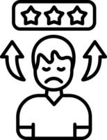 Feedback Line Icon vector