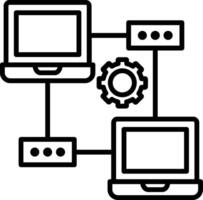 Network Line Icon vector