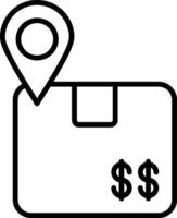 Tracking Line Icon vector