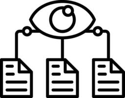 Data Visualization Line Icon vector