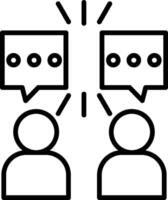 Conversation Line Icon vector
