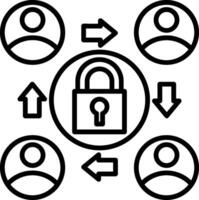 Connection Line Icon vector