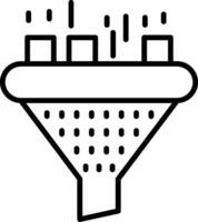 Filter Line Icon vector