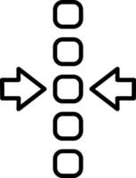 Alignment Line Icon vector