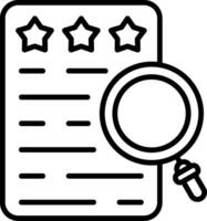 Analysis Line Icon vector