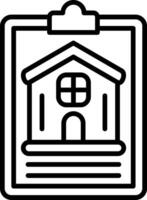 Clipboard Line Icon vector