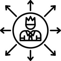Mentor Line Icon vector