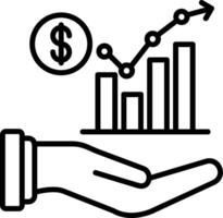 Sales Line Icon vector