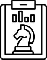 Strategy Line Icon vector