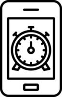 Smartphone Line Icon vector