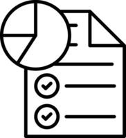 Statistics Line Icon vector