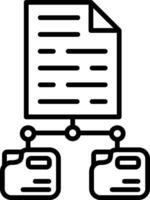 Document File Line Icon vector