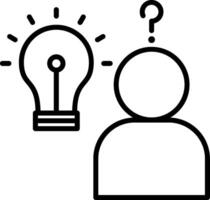 Idea Line Icon vector