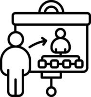 Training Line Icon vector