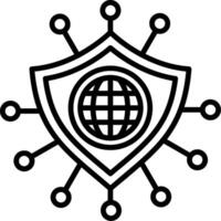 Security Line Icon vector