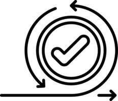 Iteration Line Icon vector