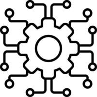 Networking Line Icon vector