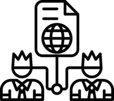 Partner Line Icon vector