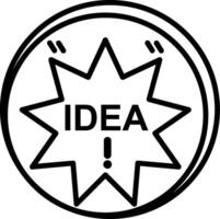 Idea Line Icon vector