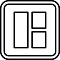 Layout Line Icon vector