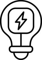 Bulb Line Icon vector