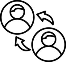 Change Line Icon vector
