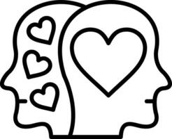 Relationship Line Icon vector