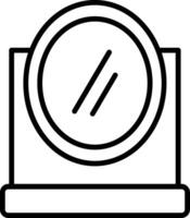 Mirror Line Icon vector