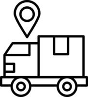 Tracking Line Icon vector