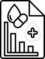 Analytic Line Icon vector