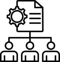 Project Line Icon vector
