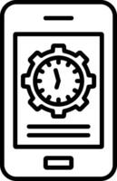 Smartphone Line Icon vector