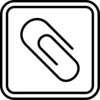 Attachment Line Icon vector