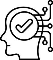 Brainstorming Line Icon vector