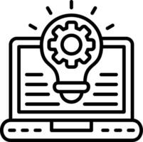 Development Line Icon vector