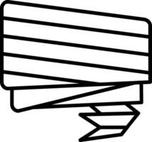 Zig Zag Line Icon vector