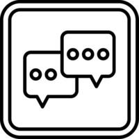 Chat Line Icon vector