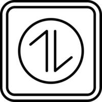 Transfer Line Icon vector