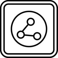 Share Line Icon vector