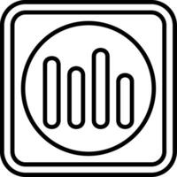 Statistics Line Icon vector