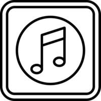 Music Line Icon vector