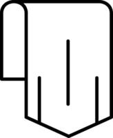 Down Arrow Line Icon vector