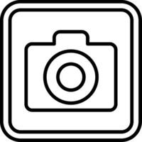 Camera Line Icon vector