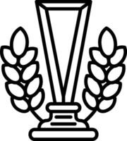 Trophy Cup Line Icon vector