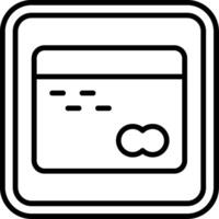 Credit Card Line Icon vector