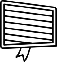 Message Line Icon vector